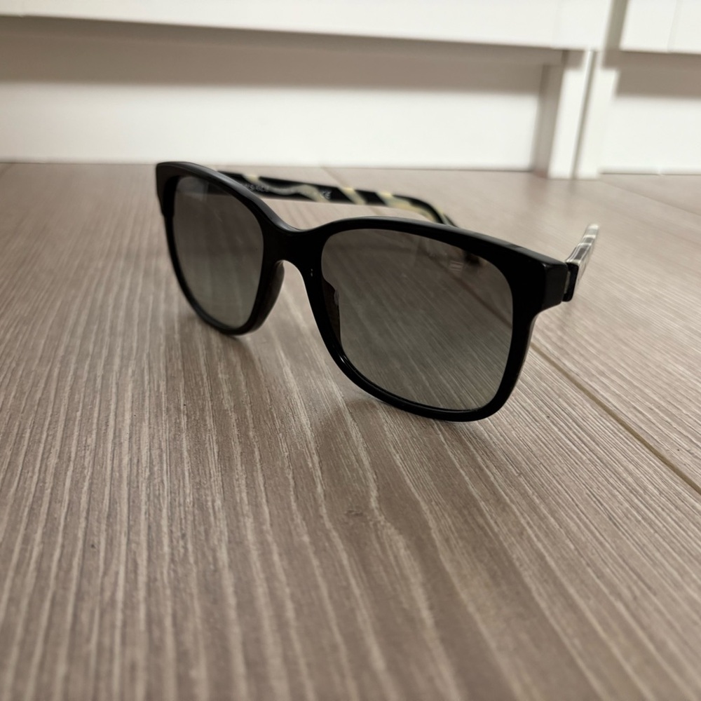 Versace Black Sunglasses with White Accents